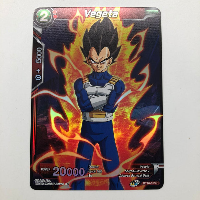 Vegeta BT16-013 Dragon Ball Super Card