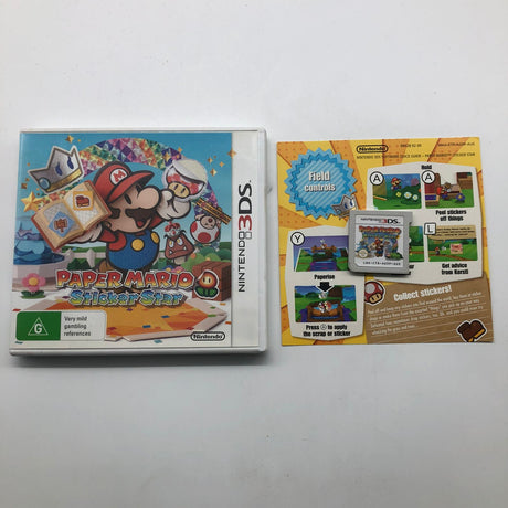 Paper Mario Sticker Star Nintendo 3DS Game + Manual PAL