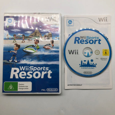 Wii Sports Resort Nintendo Wii Game + Manual PAL 25AU4