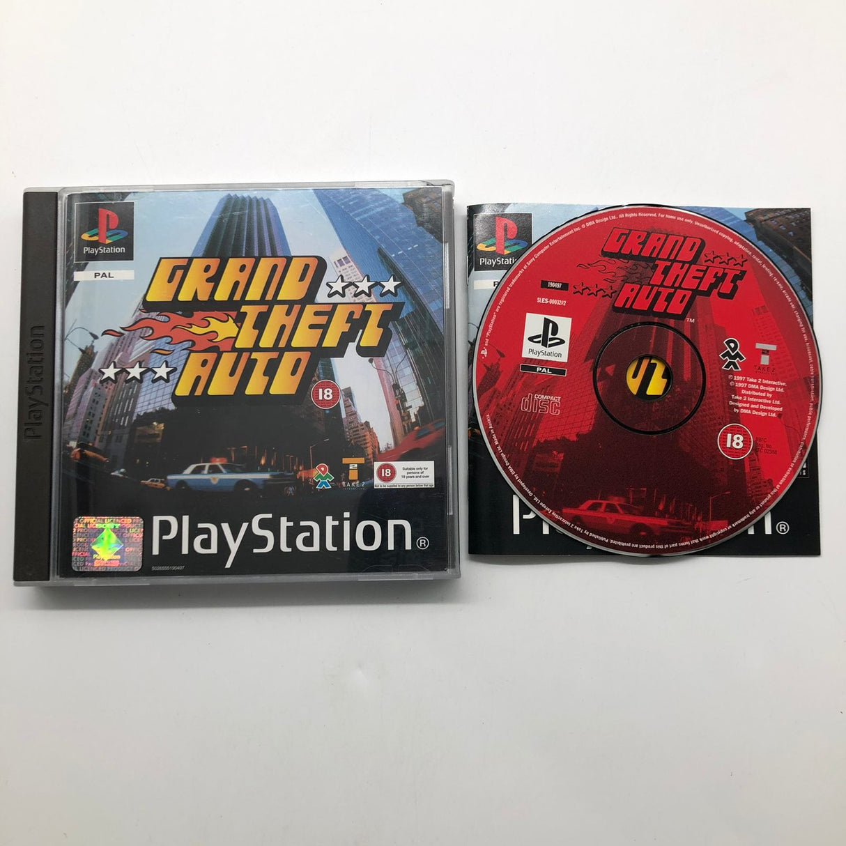 Grand Theft Auto GTA PS1 Playstation 1 Game + Manual PAL 25AU4