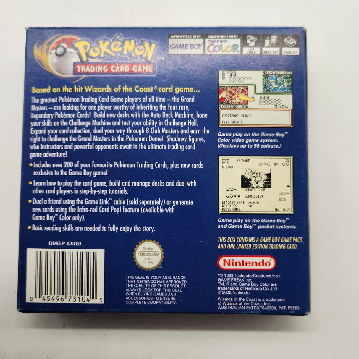 Pokemon Trading Card Game Limited Edition Pokemon Card Gameboy Color Boxed 01S4