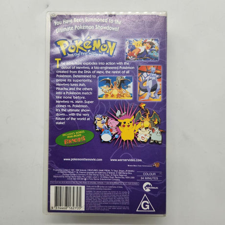 Pokemon The First Movie Mewtwo VS. Mew VHS Tape 01S4-Trippy Trades