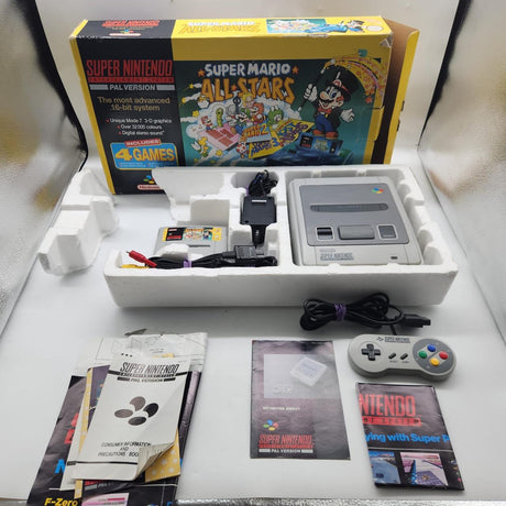 SNES Super Nintendo Entertainment System Super Mario All Stars Edition PAL Version Console Boxed