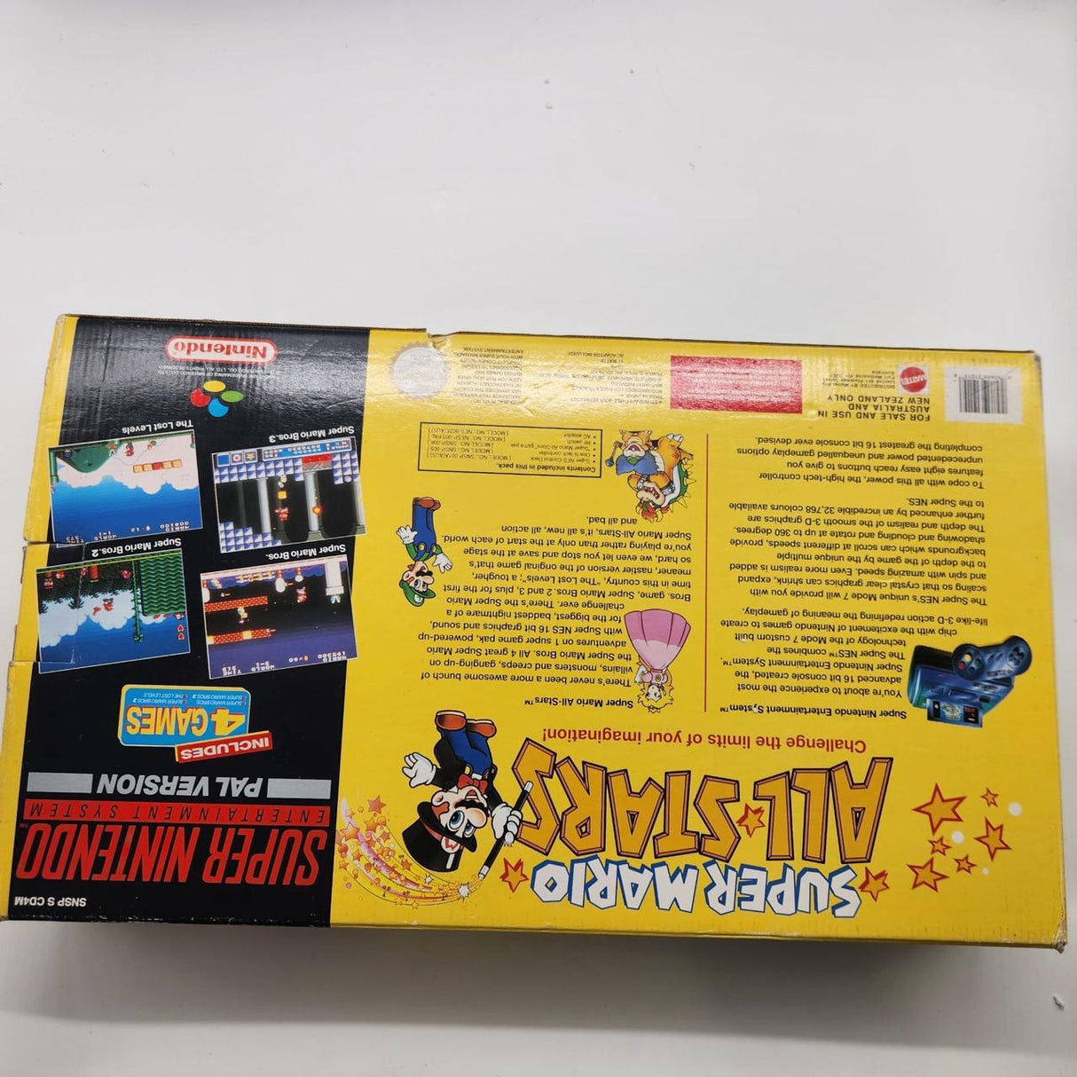 SNES Super Nintendo Entertainment System Super Mario All Stars Edition PAL Version Console Boxed
