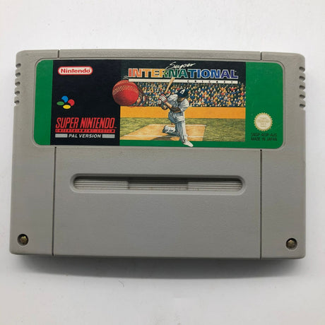 Super International Cricket Super Nintendo SNES Cartridge PAL