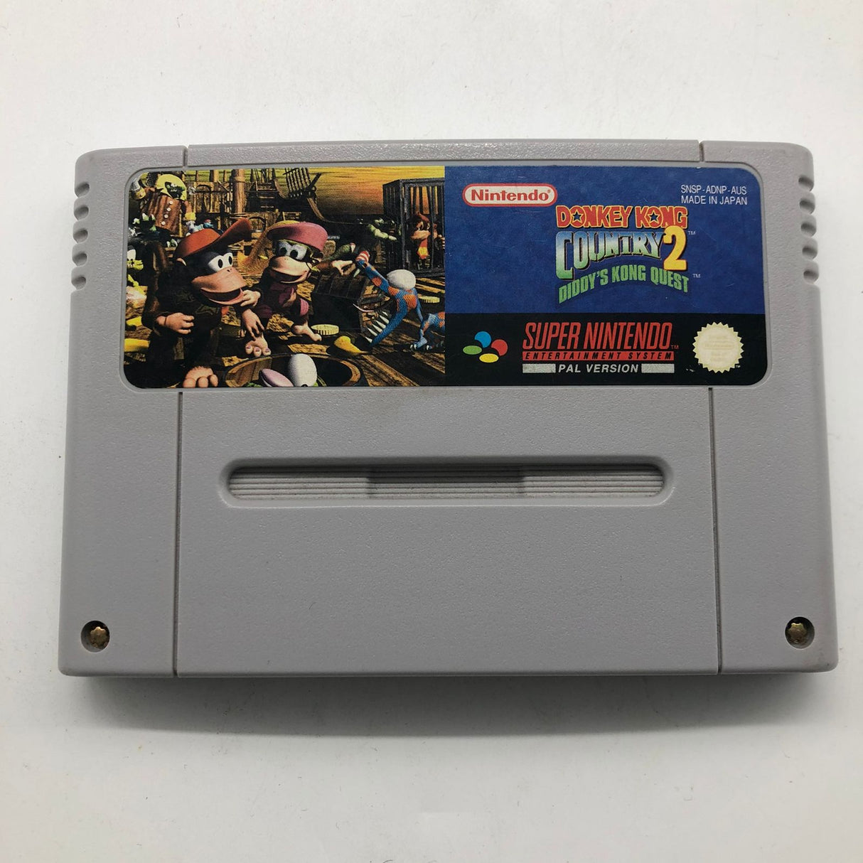 Donkey Kong Country 2 Diddy's Kong Quest Super Nintendo SNES Cartridge PAL