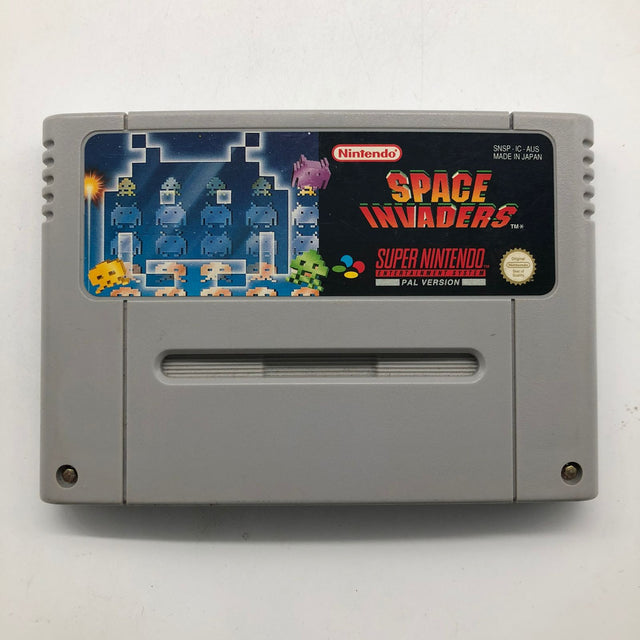 Space Invaders Super Nintendo SNES Cartridge PAL