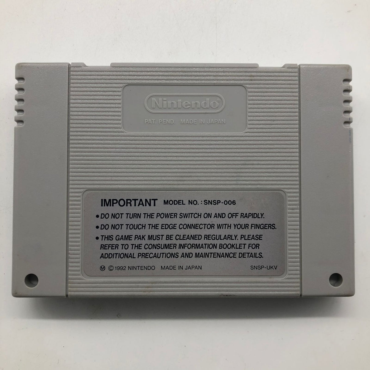 Space Invaders Super Nintendo SNES Cartridge PAL