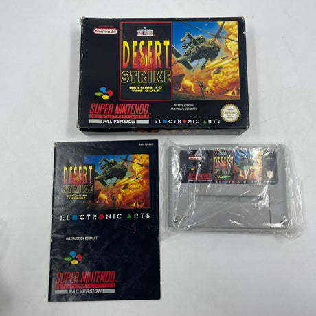 Desert Strike Nintendo Entertainment System SNES Game PAL Boxed