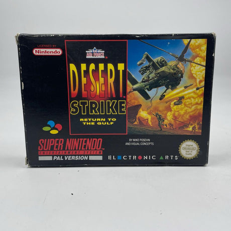 Desert Strike Nintendo Entertainment System SNES Game PAL Boxed