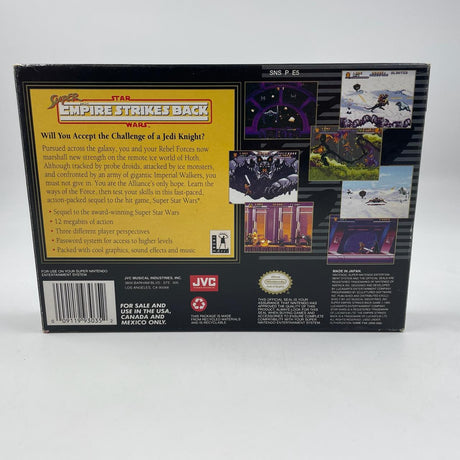Super Star Wars The Empire Strikes Back Nintendo SNES Game Boxed NTSC U/C