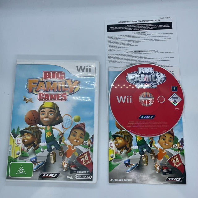 Big family Games Nintendo Wii Game + Manual PAL