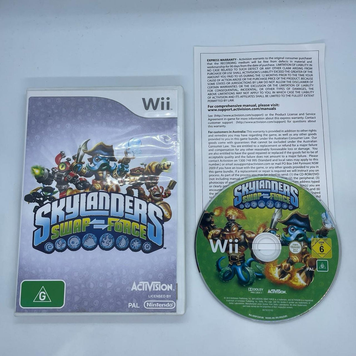Skylanders Swap Force Nintendo Wii Game + Manual PAL