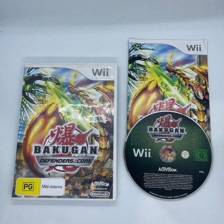 Bakugan Defenders Of The Core Nintendo Wii Game + Manual PAL