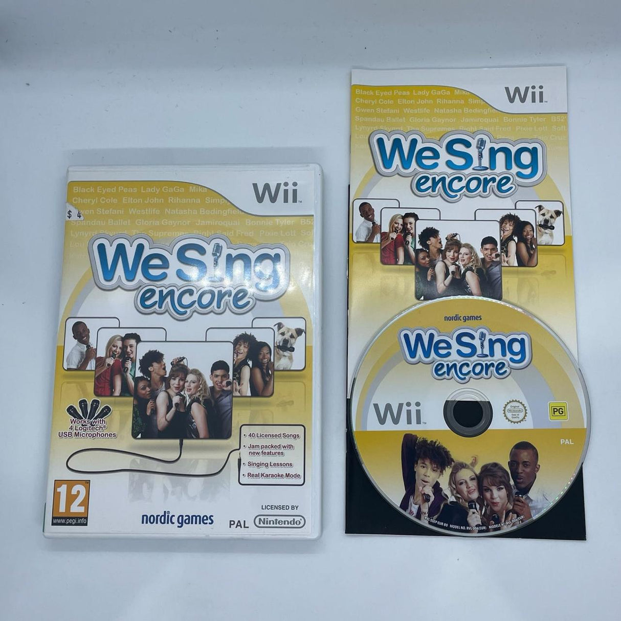We Sing Encore Nintendo Wii Game + Manual PAL