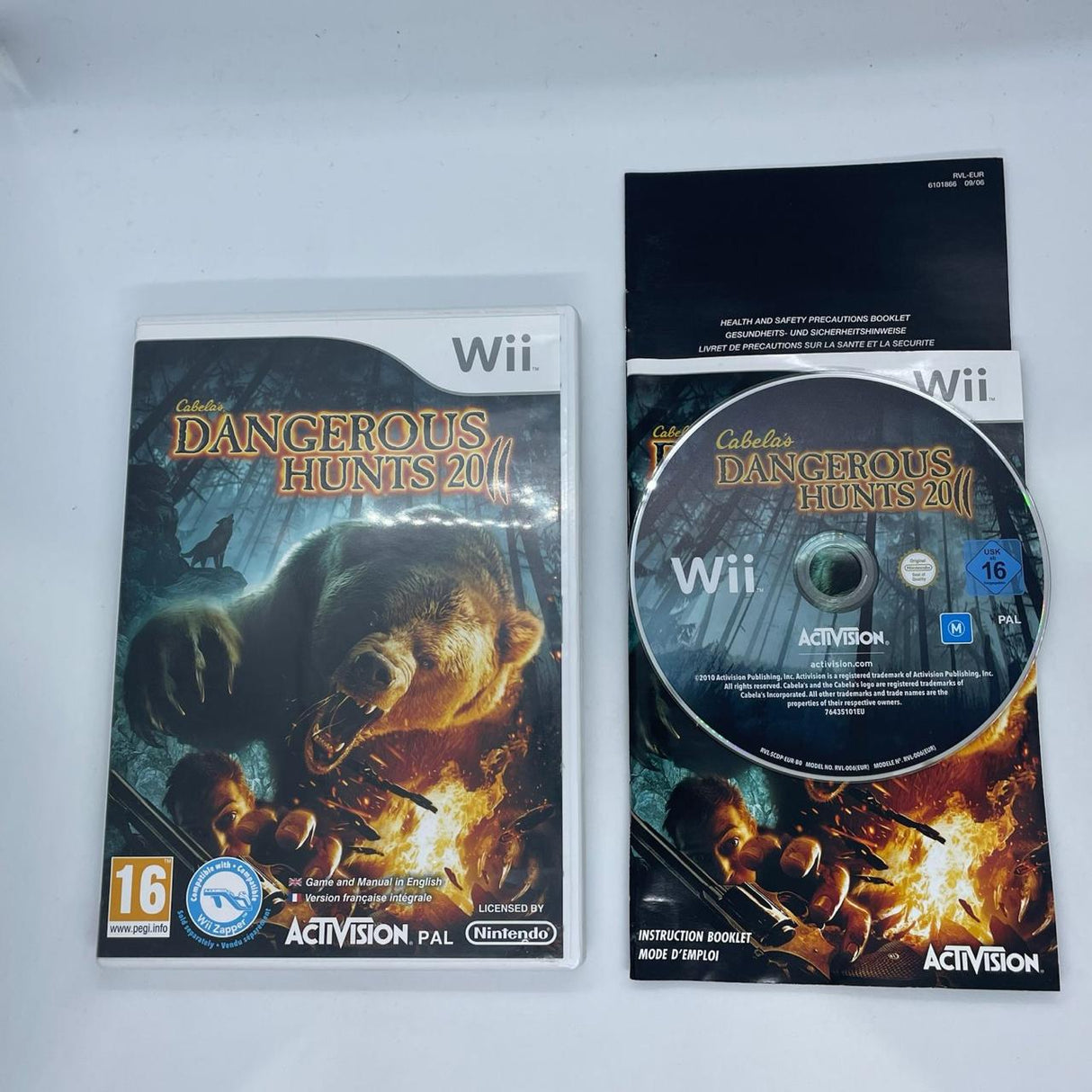 Dangerous Hunt 2011 Nintendo Wii Game + Manual PAL