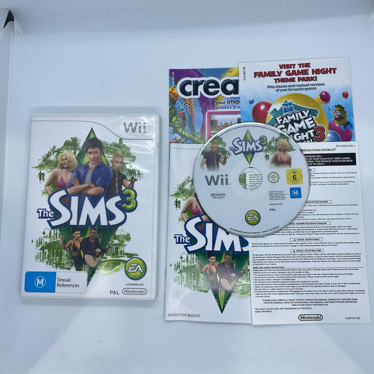 The Sims 3 Nintendo Wii Game + Manual PAL