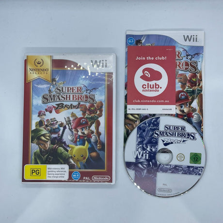 Super Smash Bros. Brawl Nintendo Selects Nintendo Wii Game + Manual PAL