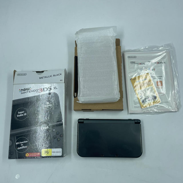 New Nintendo 3DS XL Black Console Boxed-Trippy Trades