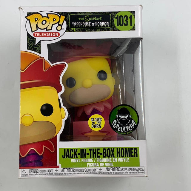 The Simpson Treehouse Of Horror Jack-In-The-Box Homer #1031 Pop Vinyl Figure
