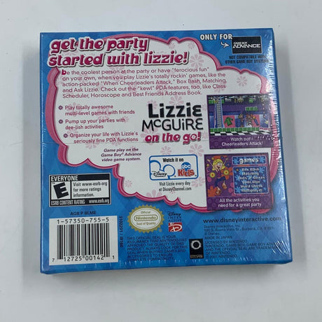 Lizzie Mcguire On The Go Nintendo Gameboy Advance Brand New SEALED-Trippy Trades