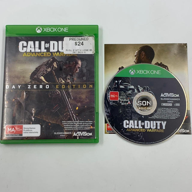 Call Of Duty Advanced Day Zero Edition Warfare Xbox One Game + Manual