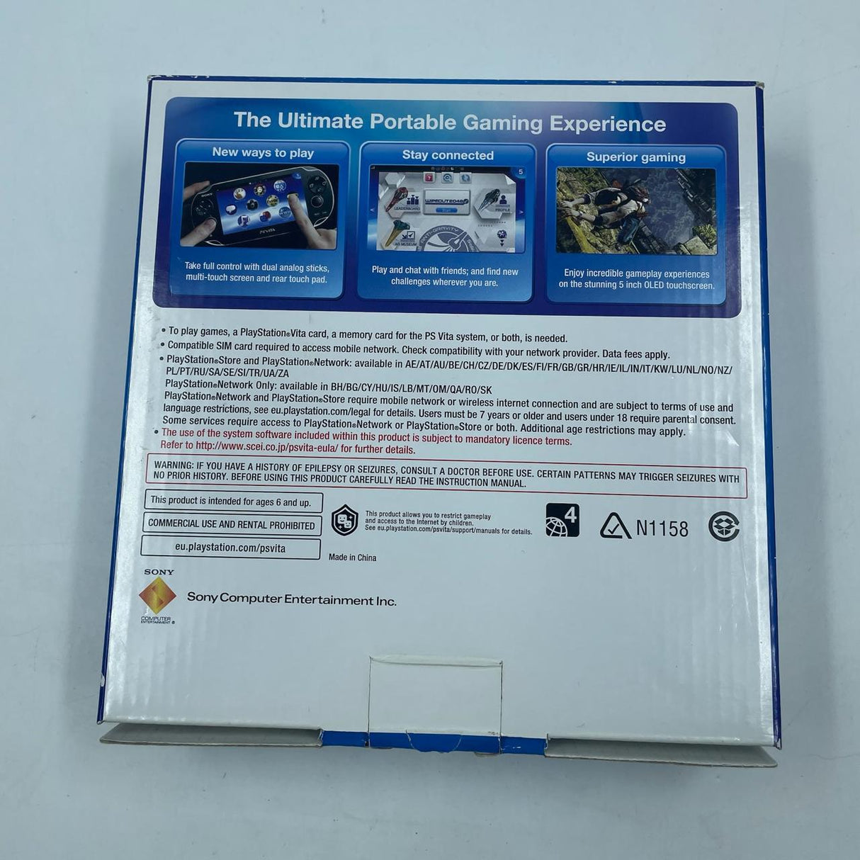 PS Vita Playstation Vita Black Console Boxed