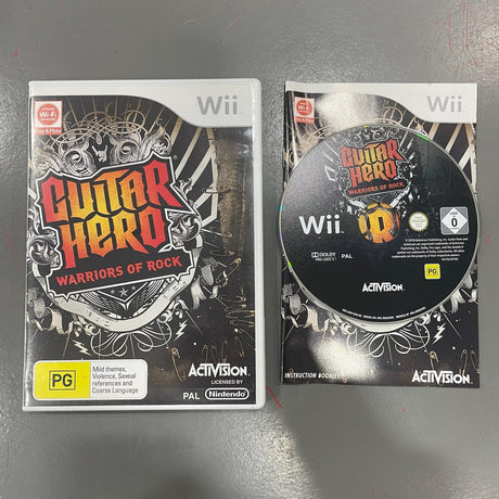 Guitar Hero Warriors Of Rock Nintendo Wii Game With Guitar Controller PAL