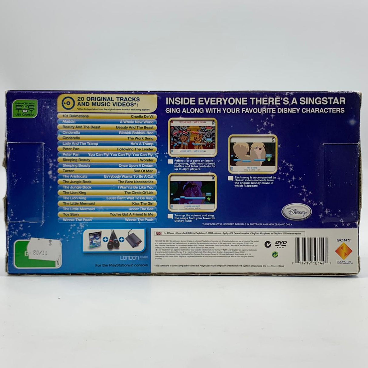 Sing Star Sing A Long With Disney Playstation 2 PS2 Game Boxed PAL