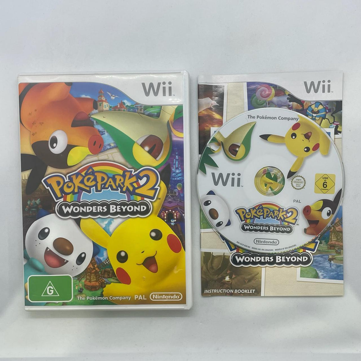 Pokepark 2 woners beyond Nintendo Wii Game + Manual PAL