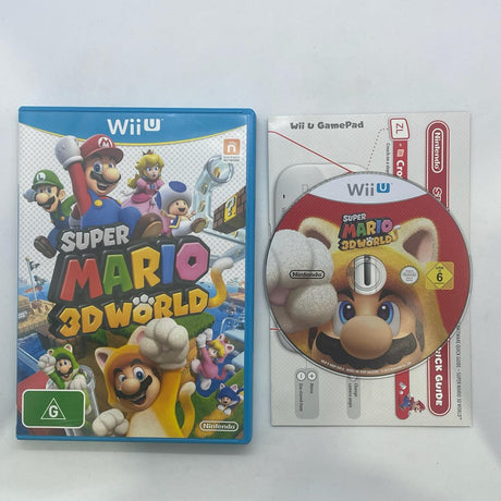 Super Mario 3D World Nintendo Wii U Game + Manual PAL