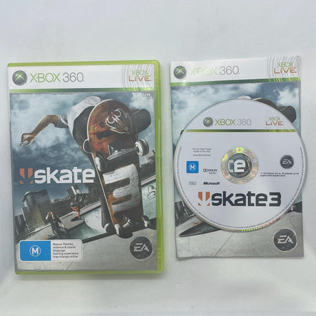 Skate 3 Xbox 360 Game + Manual PAL