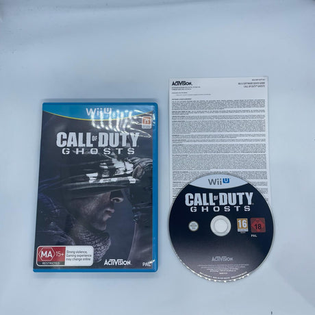 Call Of Duty Ghosts COD Nintendo Wii U Game + Manual PAL