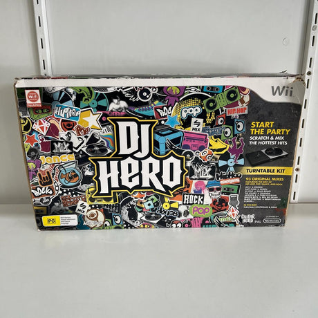 DJ Hero Nintendo Wii Turntable + Game Boxed