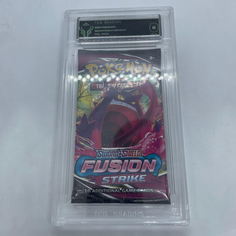 Pokemon Gigantmax Gengar Sword & Shield Fusion Strike TCG Graded 8