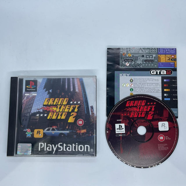 Grand Theft Auto 2 GTA 2 PS1 Playstation 1 Game + Manual PAL
