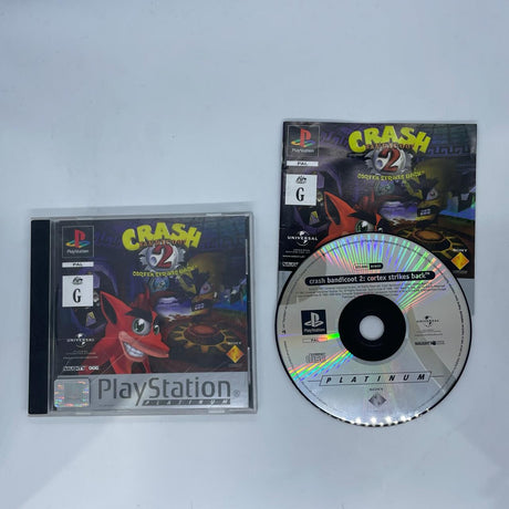 Crash Bandicoot 2 PS1 Playstation 1 Game + Manual PAL