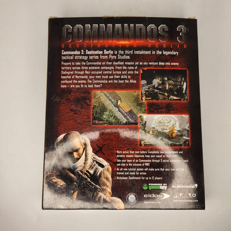 Commandos 3 Destination Berlin PC Game + Manual Boxed