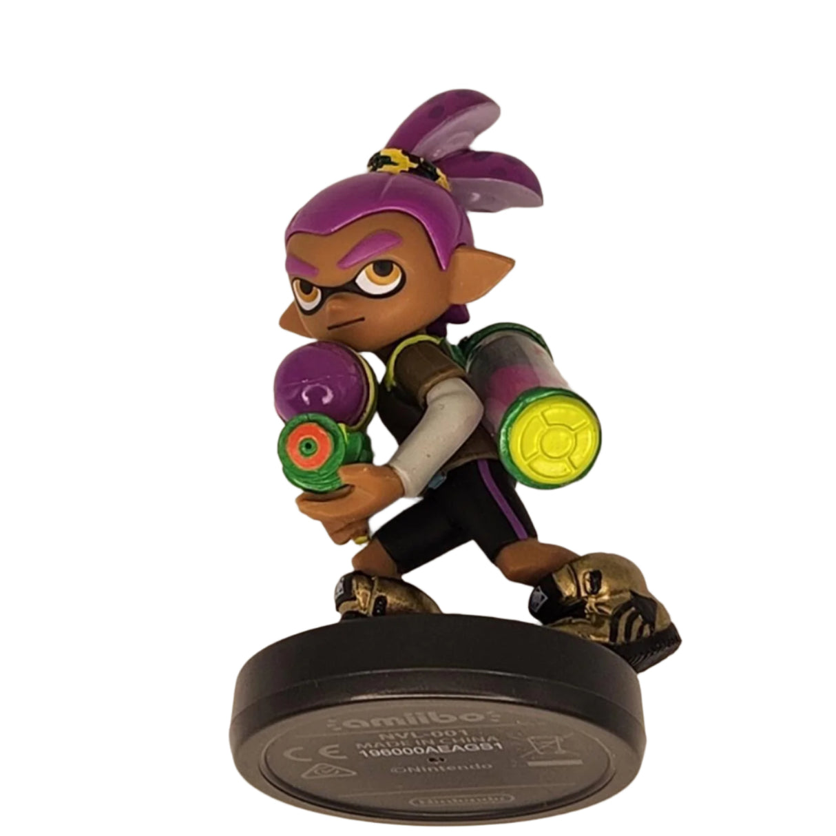 Purple Inkling Boy Splatoon Amiibo Figure
