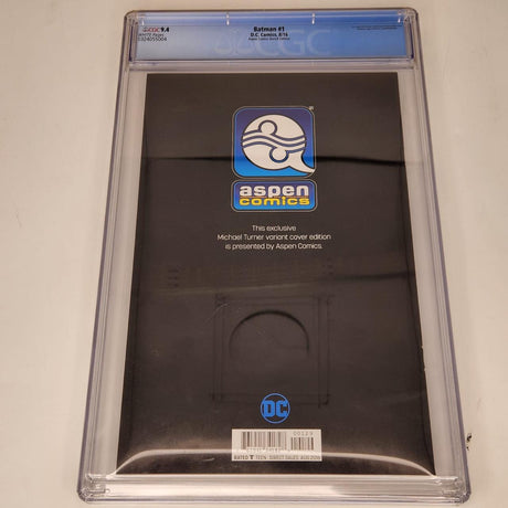 Batman #1 Rebirth Michael Turner Sketch Variant CGC 9.4 Graded Comic