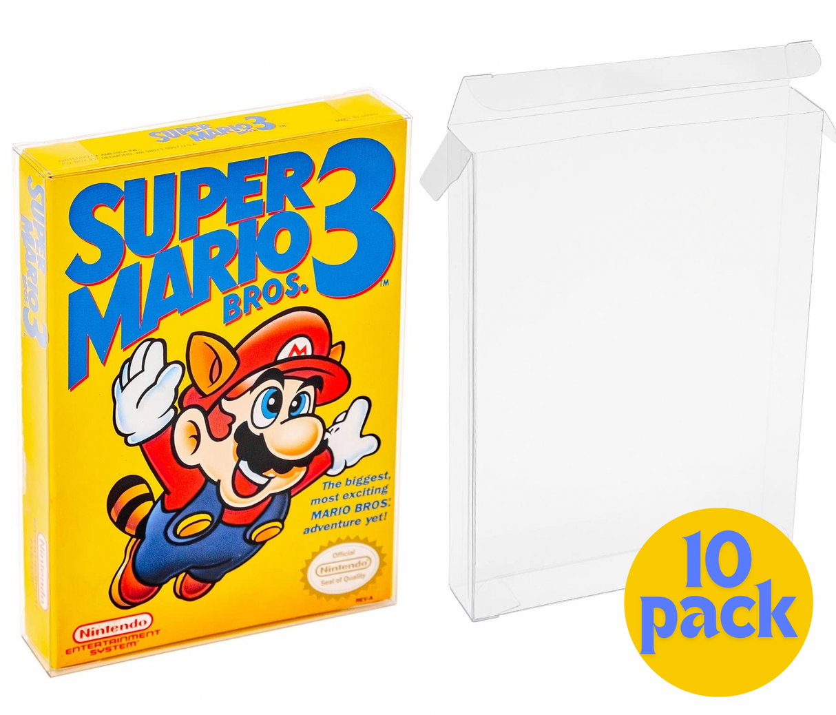 10 Pcs Clear Box Protectors Case for Nintendo NES CIB Game Boxed protector