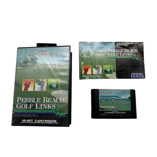 Pebble Beach Golf Links Sega Mega Drive Game + Manual PAL
