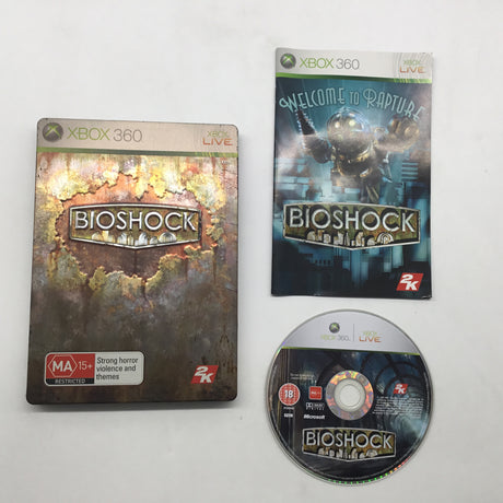 BioShock Limited Collector's Edition Steelbook Xbox 360 Game + Manual