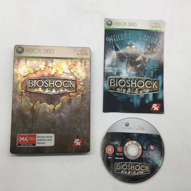 BioShock Limited Collector's Edition Steelbook Xbox 360 Game + Manual