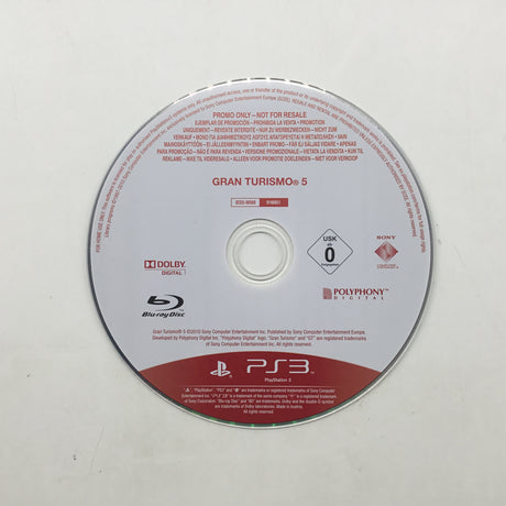 Gran Turismo 5 Promo Copy Not For Resale PS3 PlayStation 3 Game + Manual PAL