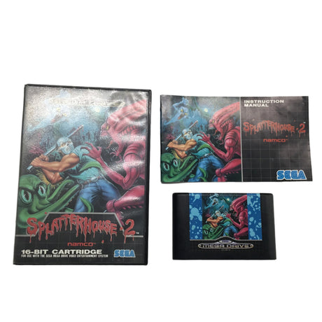 Splatterhouse 2 II Sega Mega Drive Game + Manual
