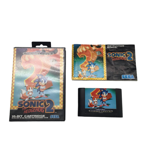 Sonic 2 The Hedgehog Sega Mega Drive Game + Manual PAL