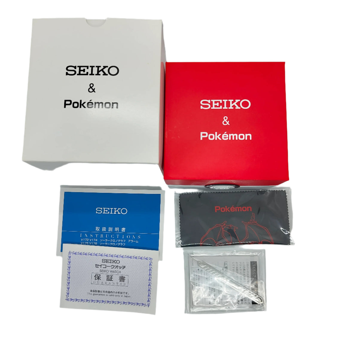 SEIKO SBPY159 Pokemon Charizard Red Limited Edition Solar Men's Watch BRAND NEW