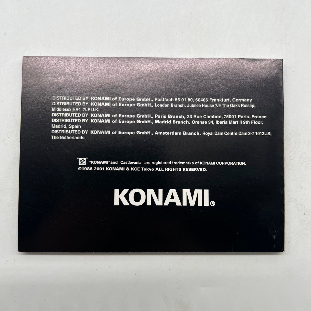 Castlevania Game Boy Advance GBA Game Boxed + Manual PAL