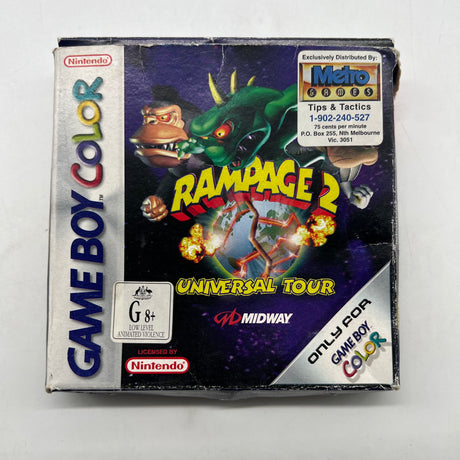 Rampage 2 Universal Tour Game Boy Color Game Boxed Complete PAL